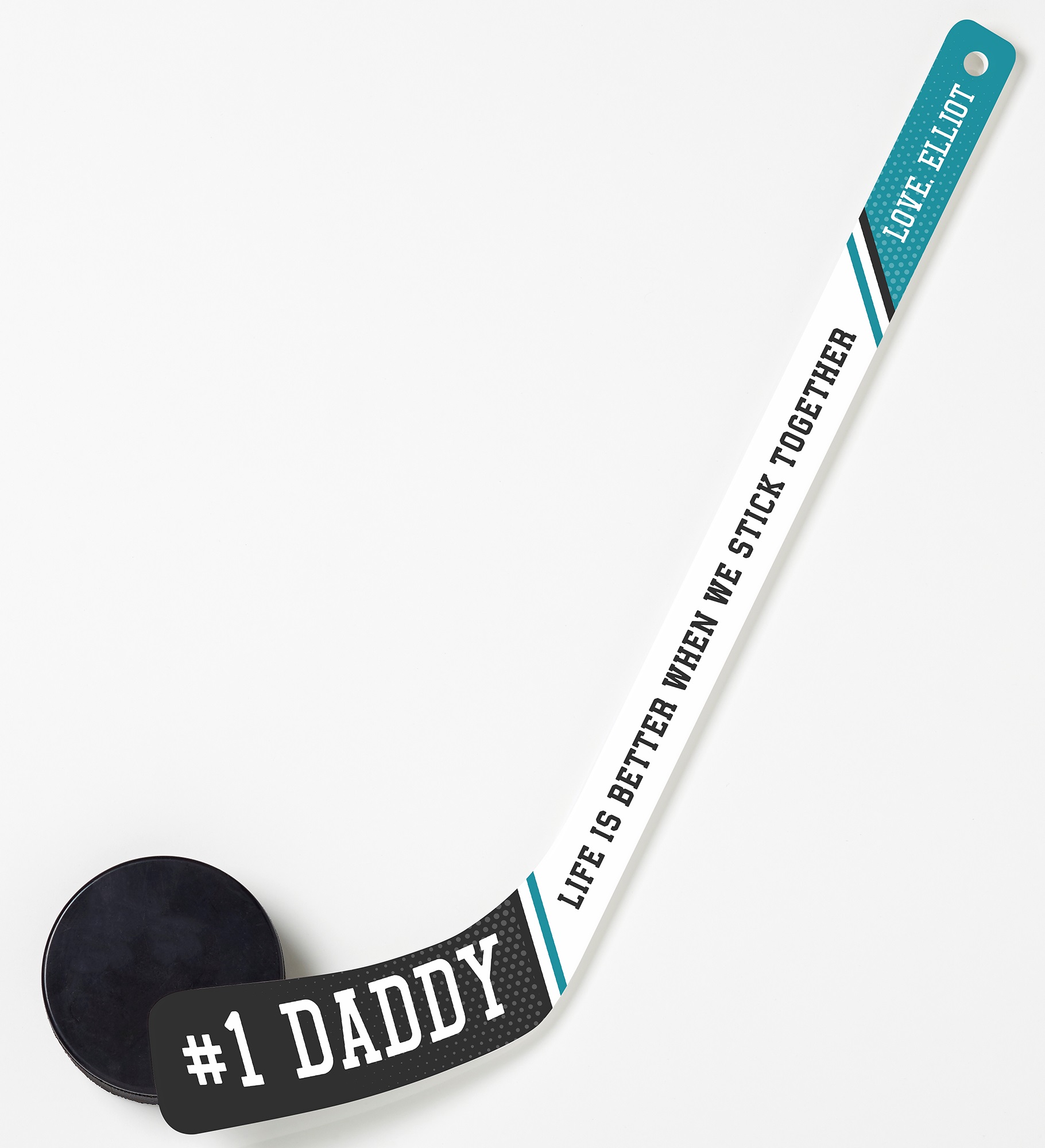 Father's Day Personalized Plastic Mini Hockey Stick